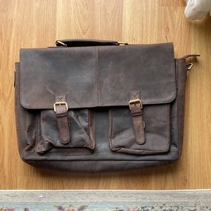 Leather laptop case